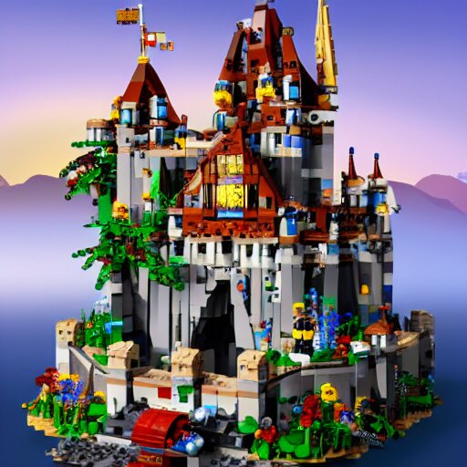 LEGO castle, celestia, eden, river, fantasy artwork, award winning, very very very very very very very beautiful scenery, artstation