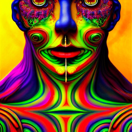 an extremely psychedelic portrait of a cake, surreal, lsd, face, detailed, intricate, elegant, lithe, highly detailed, digital painting, artstation, concept art, smooth, sharp focus, illustration 