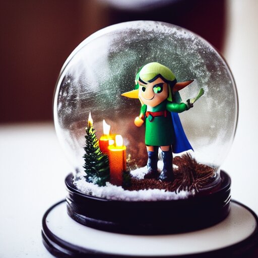 Snow globe, candles, Gustav Klutsis, Fallout, Pietro Fragiacomo, Legend of Zelda, mist, snow, pine tree, Aloe vera, swamp, dollar bill, shed, album art, 