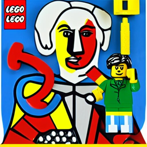 pablo picasso lego, activity play centre, plastic, toy, butcher billy style 