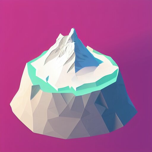 floating island with mount everest in the sky, low poly, isometric art, 3d art, high detail, artstation, concept art, behance, ray tracing, smooth, sharp focus, ethereal lighting