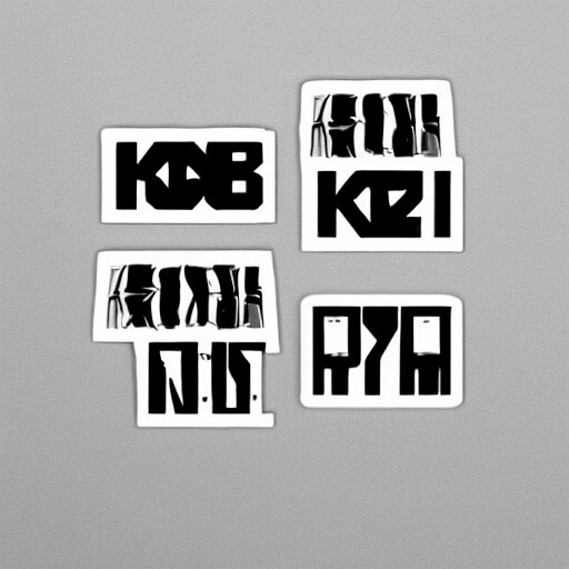 black on white graphic design stickers in style of eric hu, y 2 k, brutalism, acid, techno 