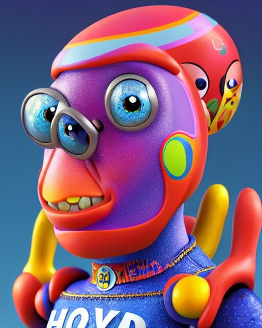 Howard Moon as a Pixar figurine, vibrant, hyperrealistic, Maximalism, mystical, ornate, Intricate