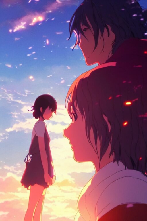 Lexica - Fantasy Romance Movie Poster By Makoto Shinkai, Visually 