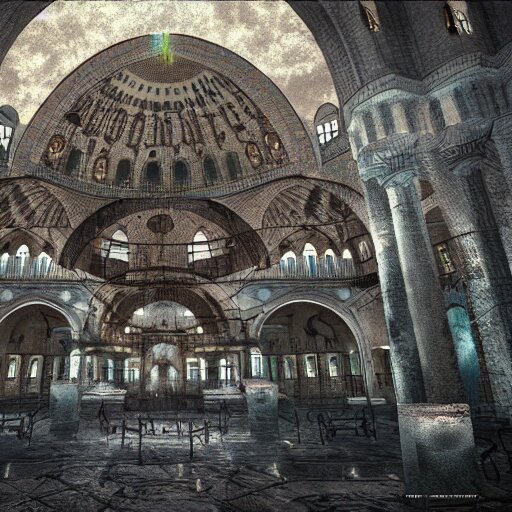 istanbul, lovecraft, cosmic horror, highly detailed, octane render, photorealistic 