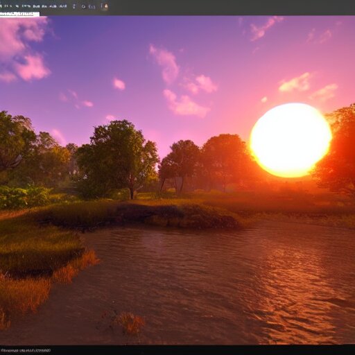 the setting sun, unreal engine 5 