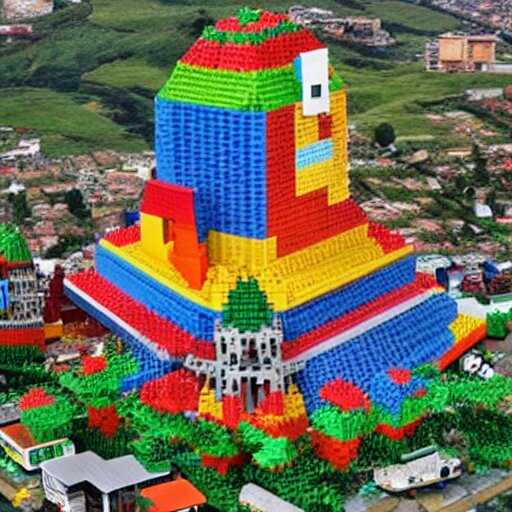 Armenia, Quindio but made with Legos