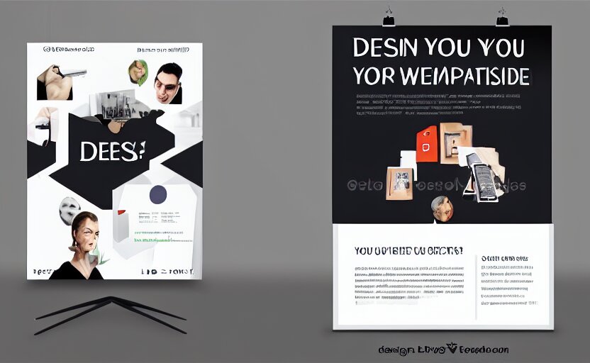 design your website advertisement, poster, modern, flat 