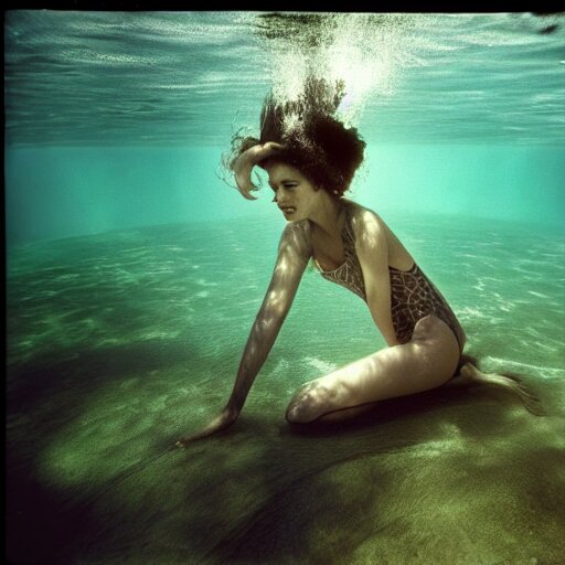 underwater photography full portrait of a young beautiful woman swimming by terry o'neill 