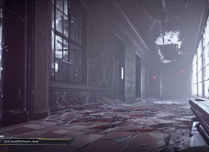 large spider web infested hallway in destiny 2, liminal, dark, dystopian, abandoned, highly detailed 4 k 6 0 fps in - game destiny 2 gameplay screenshot leak 