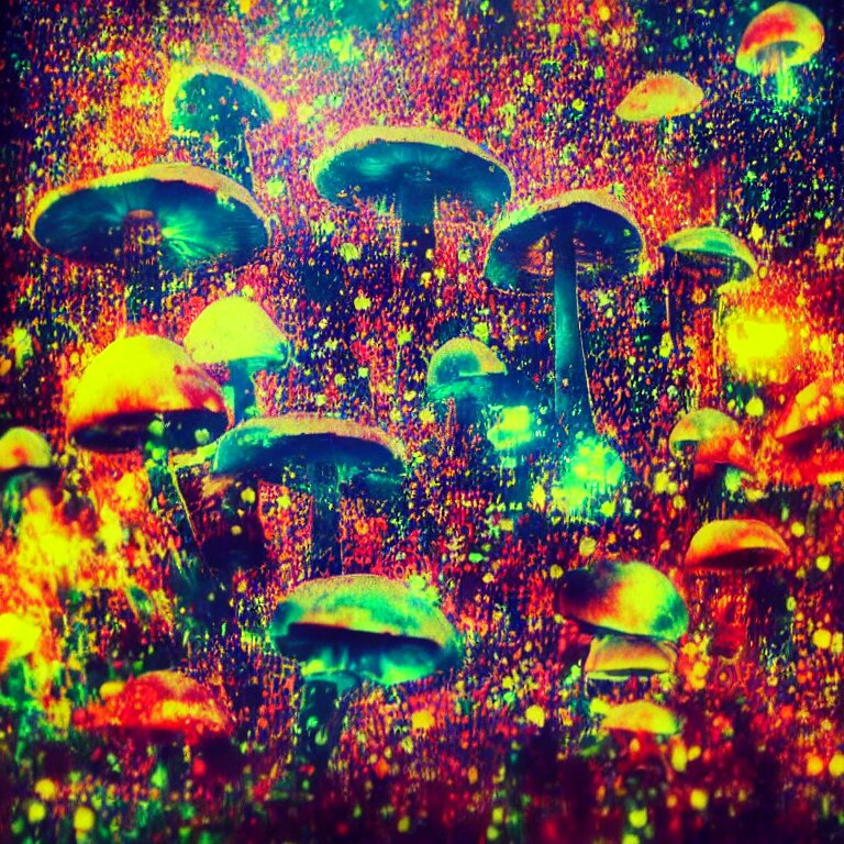 double exposure of dally life, symbols of live, explosion, cyber mushroom city, love is the most relevant theme, love is infinity, love is begin of all, 8 k resolution, artistic mode, artistic, trending on instagram, long exposure, love art, serious, fantasy and dreams vibes, mushrooms style and macro style, colorful picture 