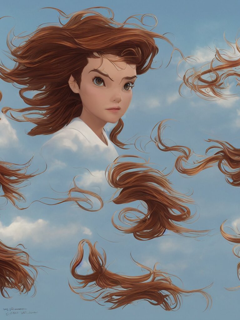 wind blown hair by disney concept artists, blunt borders, rule of thirds 