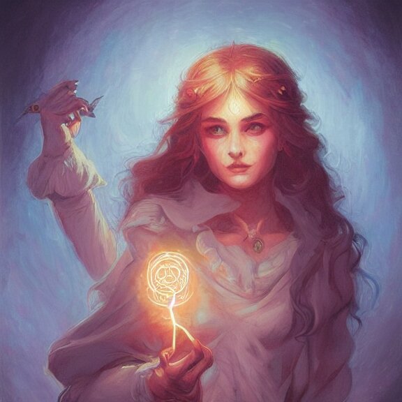 a highly detailed portrait in the style of charles dana gibson and in the style of peter mohrbacher. glowing rune of magical power. 