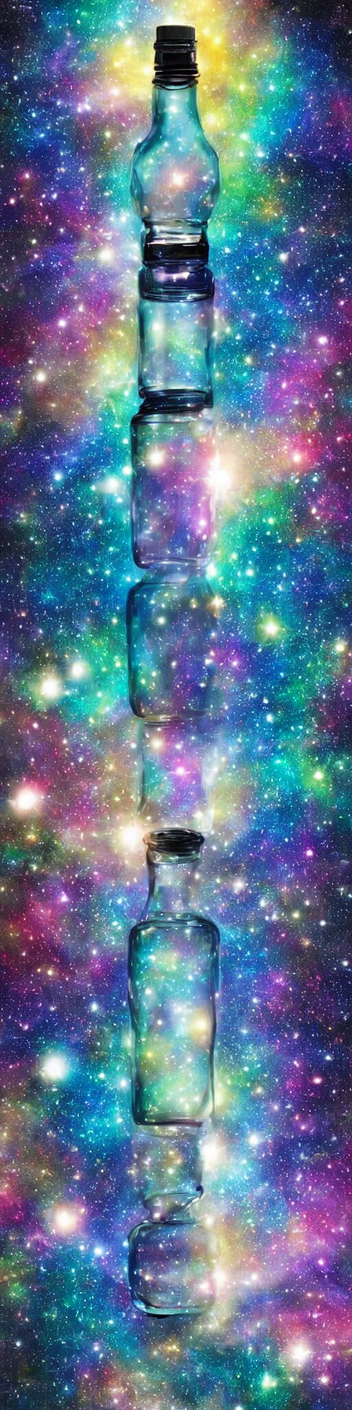 Galaxy in a bottle