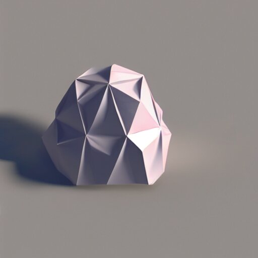 low poly 3D model of the meaning of life