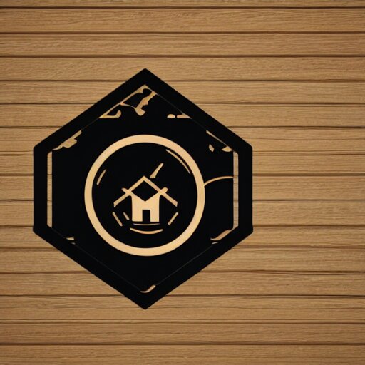 logo of someone entering a home, logo style 