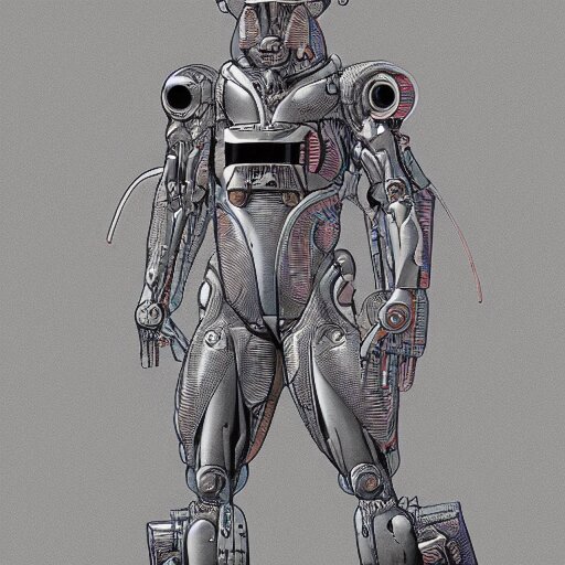 humanoid rhino cyborg | jean giraud moebius 