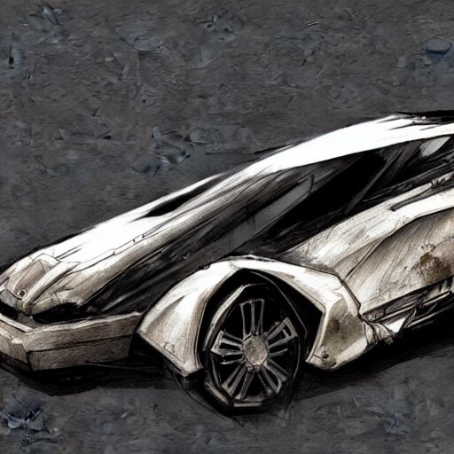 concept art of a car in the style of dishonored game 