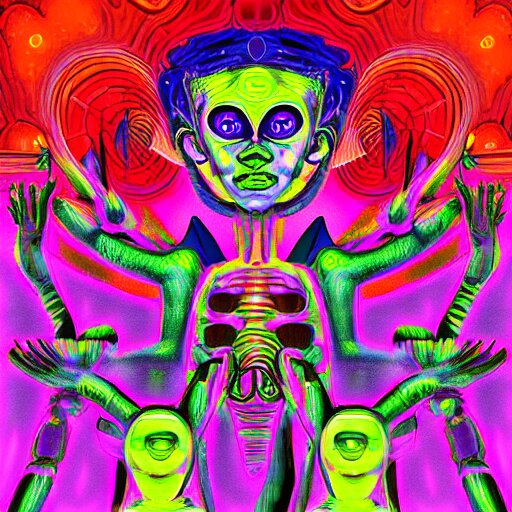 👽 🤖 psychedelic style, surreal, digital painting 