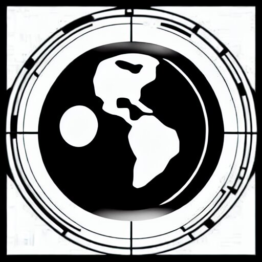 black and white sci fi earth themed svg vector art panel for cnc plasma, laser, stencil, unique planet design 