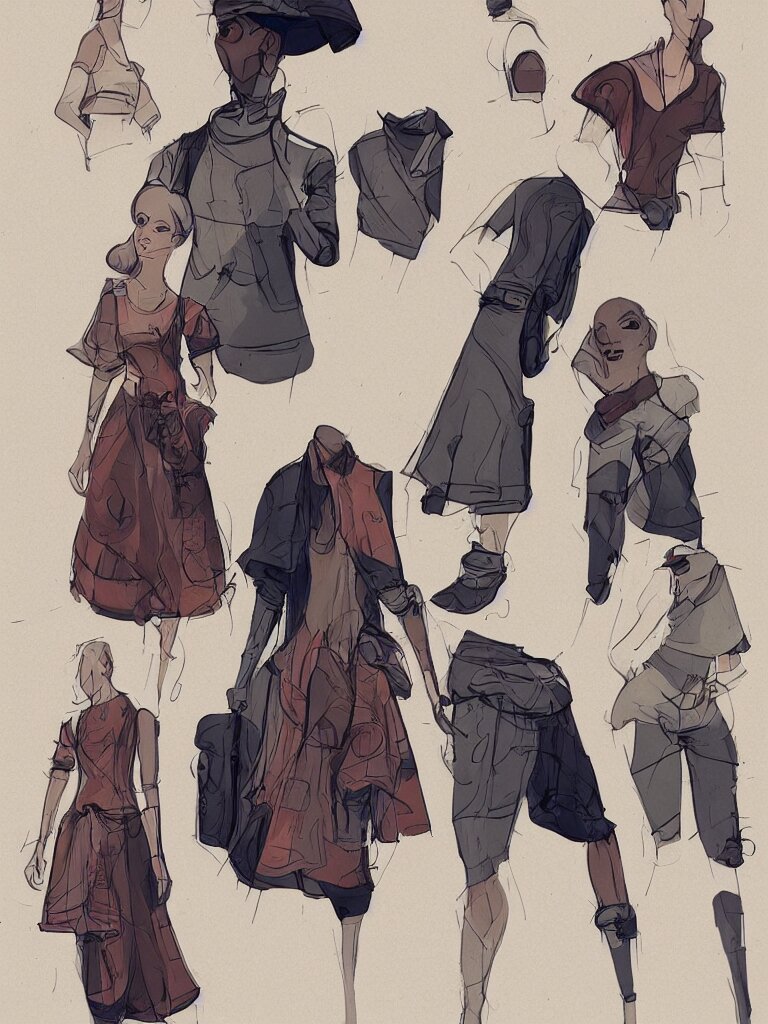 clothing line by disney concept artists, blunt borders, rule of thirds 