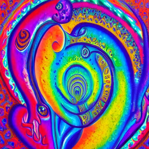 psychedelic painting of the soul 