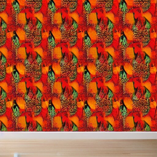 red, yellow, orange, abstract painting, wallpaper pattern 