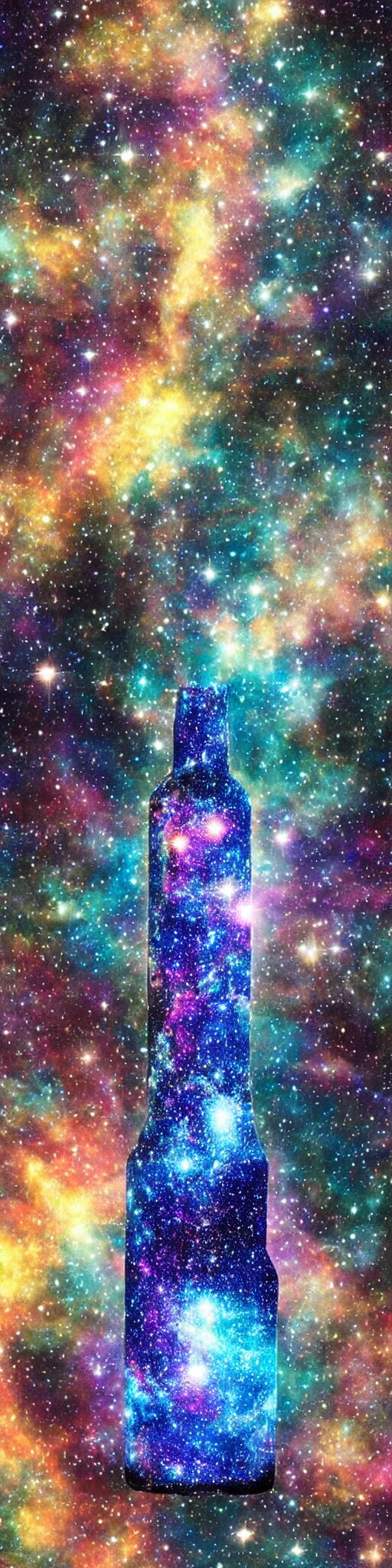 Galaxy in a bottle