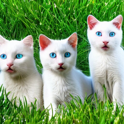 lexica-color-still-of-a-group-of-cute-white-cats-with-blue-eyes