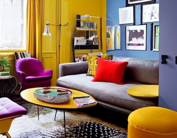 apartment designed by nate berkus, retro 7 0 s colors 