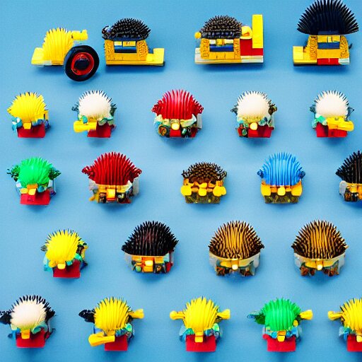 lego version of hedgehogs, photo 