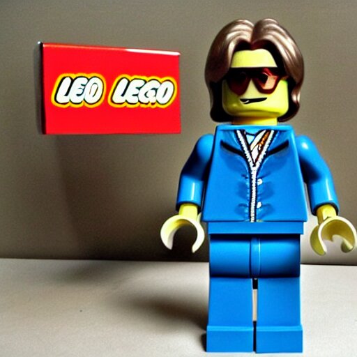 a lego John Lennon with box