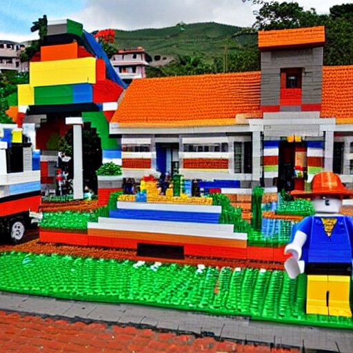 Armenia, Quindio but made with Legos