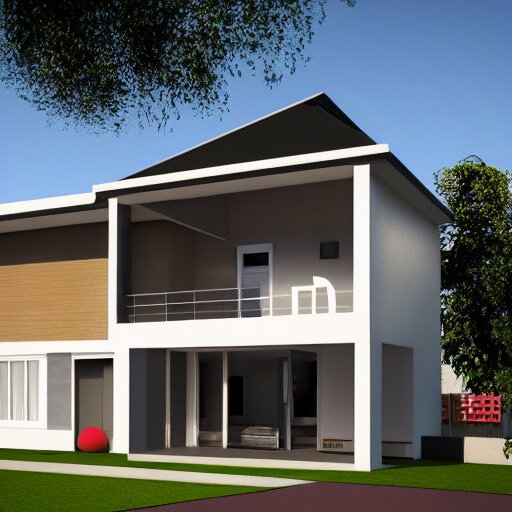 3 d render of a house 