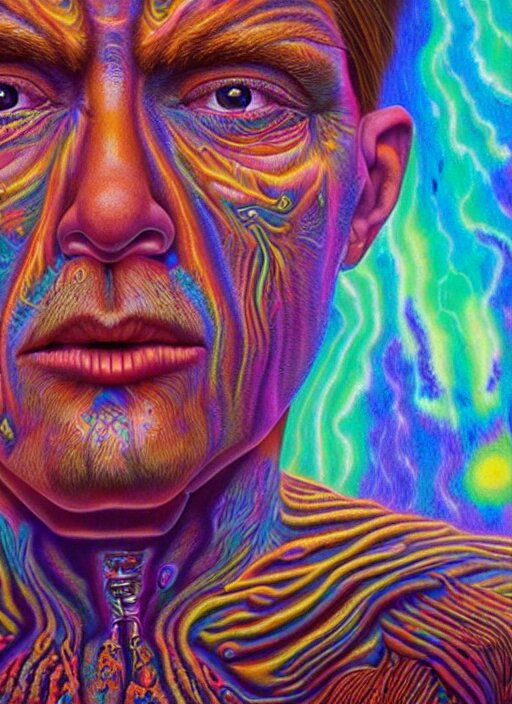 portrait ultra dimensional indigenous native, accidentally tripping on dmt and acid, psychedelic experience, overwhelming psychosis of self realization and burning awakening, ultra high definition, unreal engine 5, hyperrealism, masterpiece composition, by casey weldon, barclay shaw 