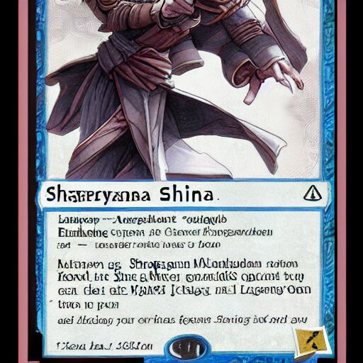 a shinkansen on a magic the gathering playing card, magali villeneuve 