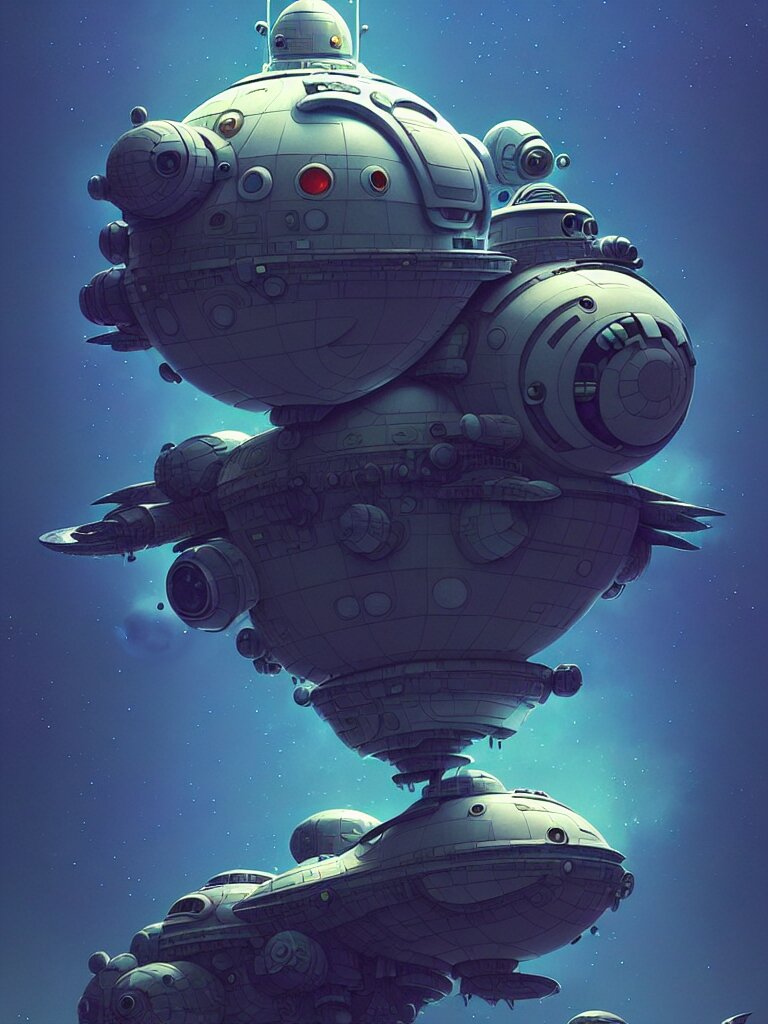 space ship, moody, fluffy, ::alejandro jodorowsky, studio ghibli, beeple and James Gilleard and Justin Gerard :: ornate, dynamic, particulate, intricate, elegant, highly detailed, centered, artstation, smooth, sharp focus, octane render, 3d