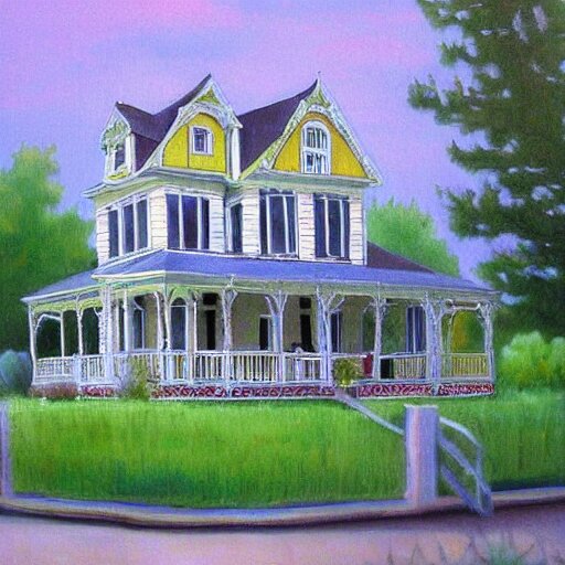 victorian house painting, fond memories, fond memories by mary haley, 