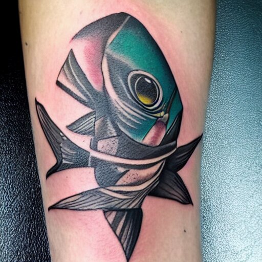 tattoo of zelda windfish tribal realistic 