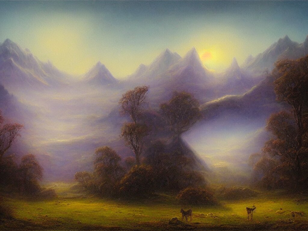 a mystical landscape by thomas seddon 