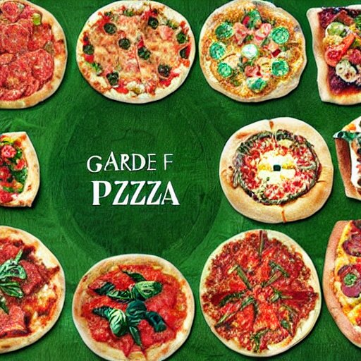 a garden of pizza 