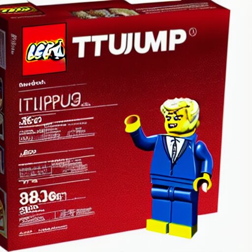 lego minifig of donald trump looking angry 