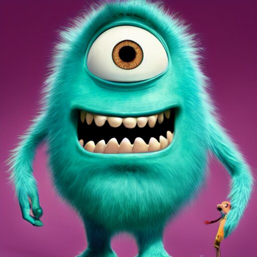 Justin Sun as a monster in Monsters Inc by Pixar