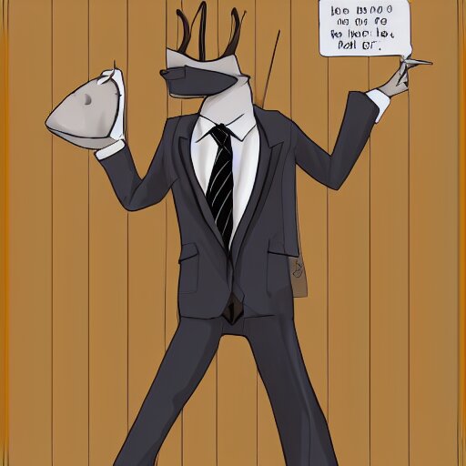 animal in suit by beksinki 