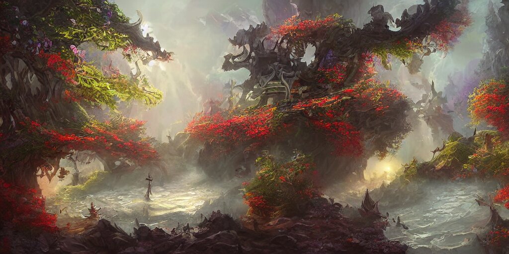 a beautiful fantasy scene by yuumei art 