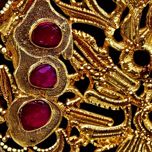 
gold and ruby gemstone  HDR 

