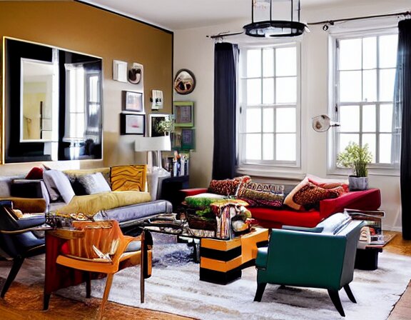 apartment designed by nate berkus, rich royal colors 