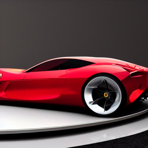 a red ferrari wheelchair concept render 