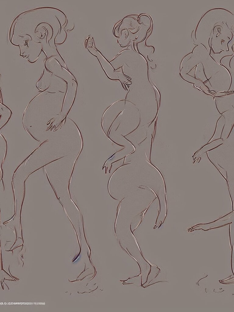 pregnancy by disney concept artists, blunt borders, golden ratio 