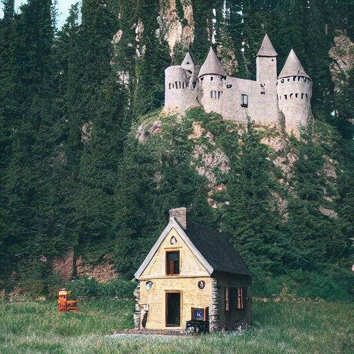 Castle as a tiny home. Photographed with Leica Summilux-M 24 mm lens, ISO 100, f/8, Portra 400